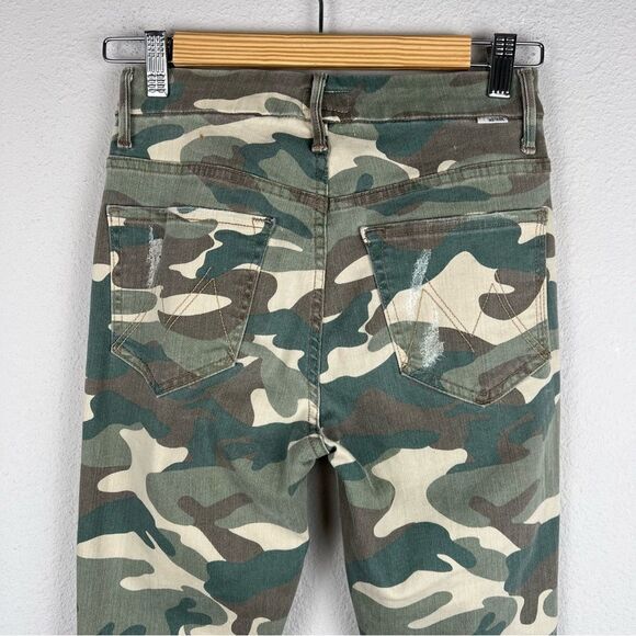 Mother high waisted looker ankle fray see me- Women's Size 26- Camo - Picture 8 of 11